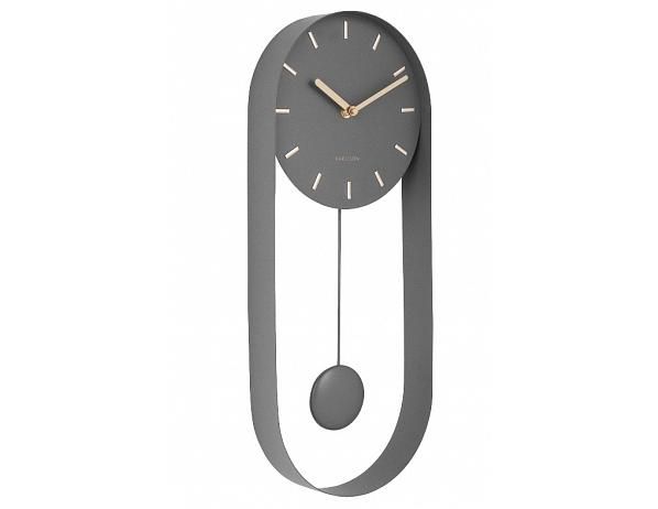 Karlsson 5822GY Designové kyvadlové nástěnné hodiny, 50 cm - Bonami.cz