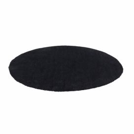 Koberec černý kruhový ⌀ 140 cm DEMRE