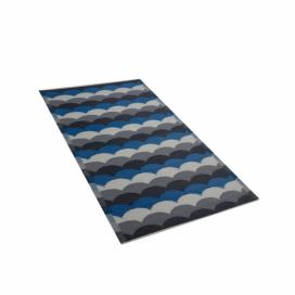 Venkovní koberec šedo-modrý 90x180 cm BELLARY Beliani.cz