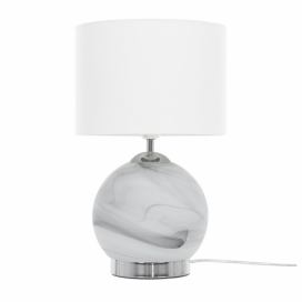 Bílá stolní lampa UELE