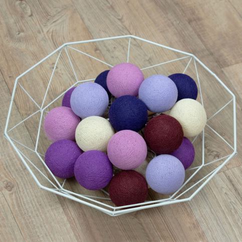 BallDeSign Svítící koule Balls - Violet garden - Benlemi.cz