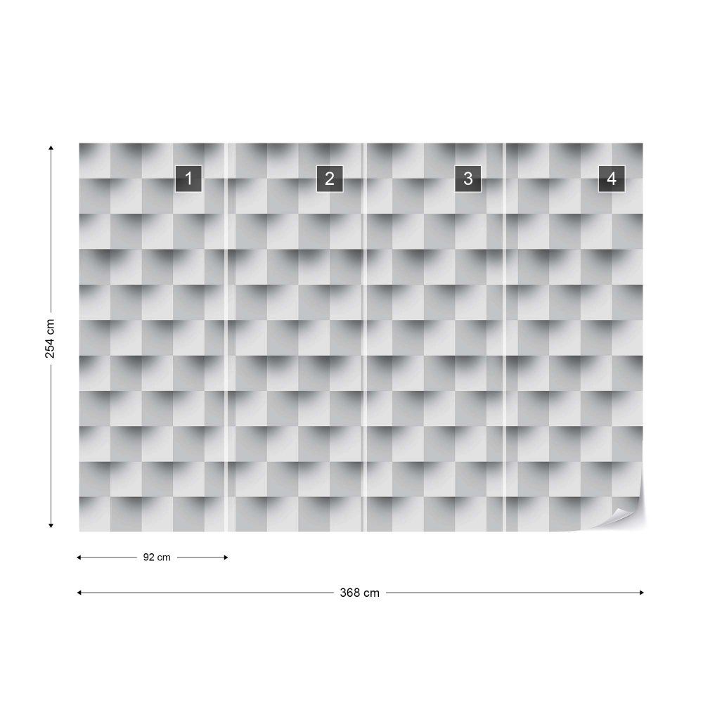 Fototapeta GLIX - 3D Brick Illusion Pattern + lepidlo ZDARMA Papírová tapeta  - 368x254 cm - GLIX DECO s.r.o.