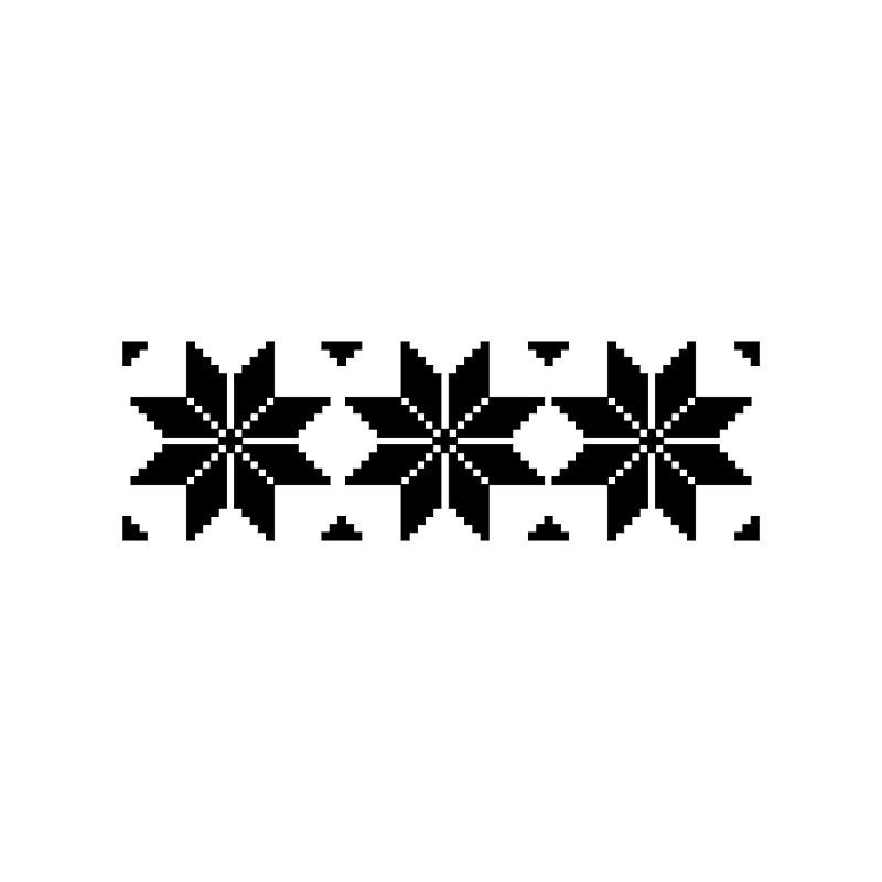  Norský vzor hvězda - samolepící bordura  - Pieris design
