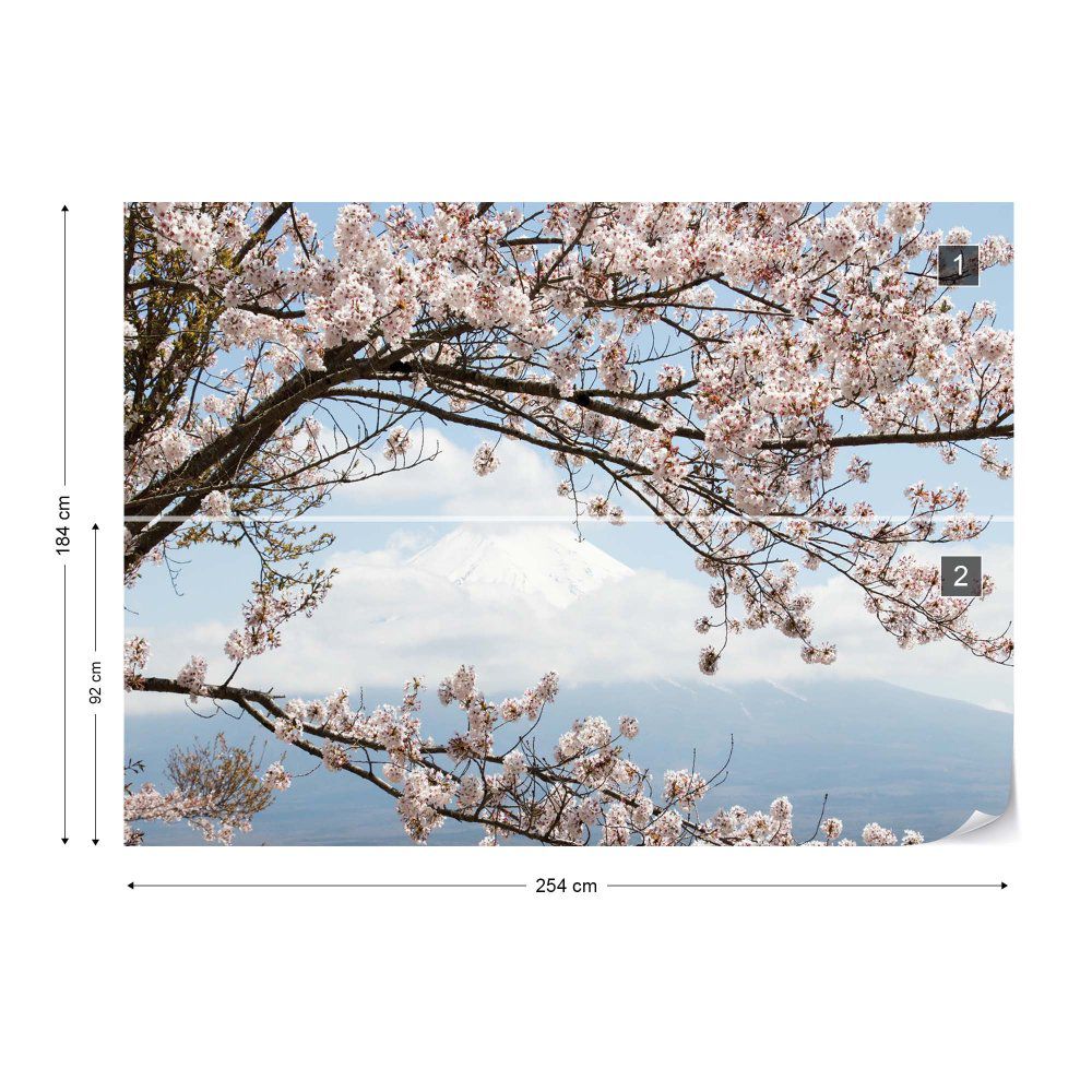 Fototapeta GLIX - Cherry Blossom Tree + lepidlo ZDARMA Papírová tapeta  - 254x184 cm - GLIX DECO s.r.o.