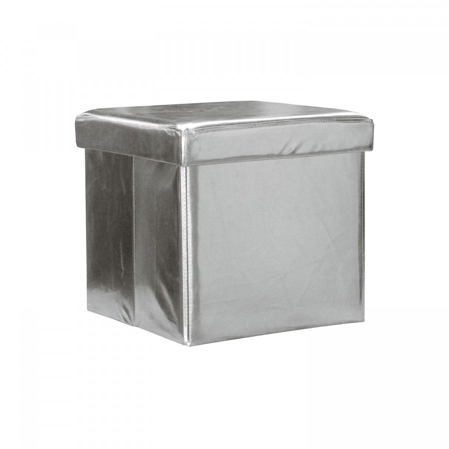 Idea Sedací úložný box stříbrný - ATAN Nábytek