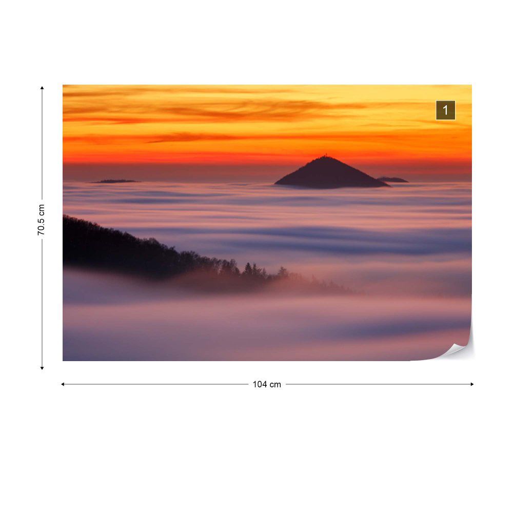 Fototapeta GLIX - Islands In The Clouds + lepidlo ZDARMA Vliesová tapeta  - 104x70 cm - GLIX DECO s.r.o.