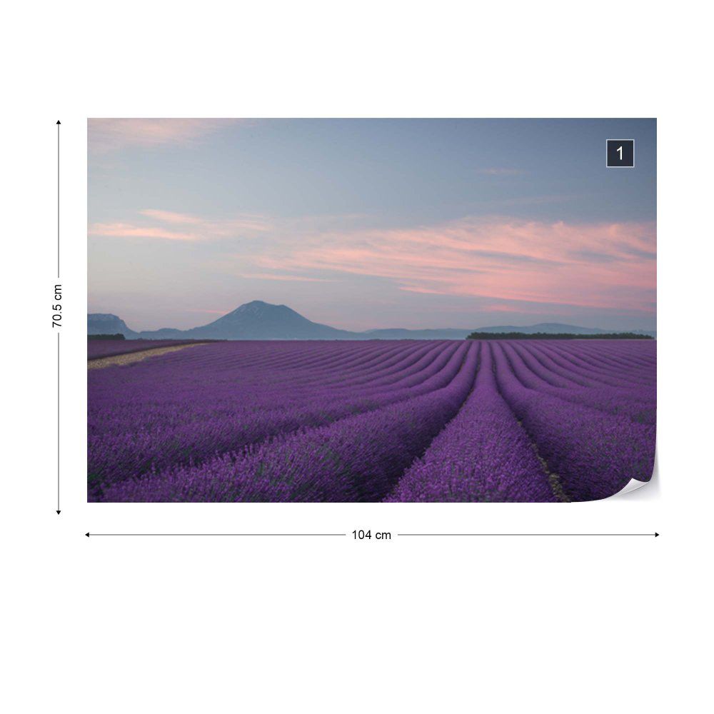 Fototapeta GLIX - Lavender Field + lepidlo ZDARMA Vliesová tapeta  - 104x70 cm - GLIX DECO s.r.o.