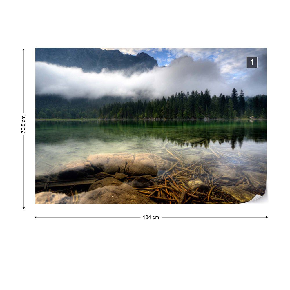 Fototapeta GLIX - Mountain Lake + lepidlo ZDARMA Vliesová tapeta  - 104x70 cm - GLIX DECO s.r.o.