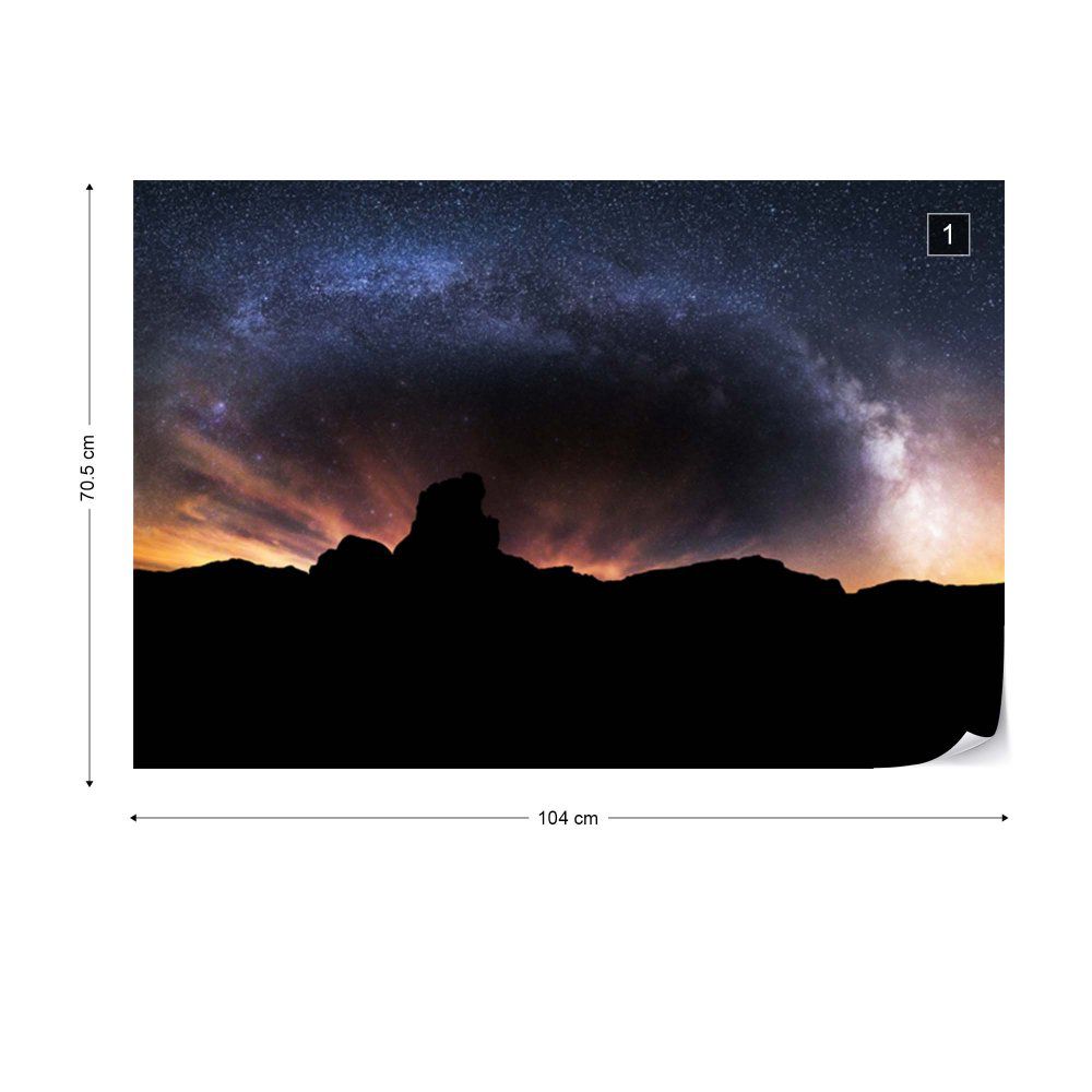 Fototapeta GLIX - Silhouette Sky + lepidlo ZDARMA Vliesová tapeta  - 104x70 cm - GLIX DECO s.r.o.