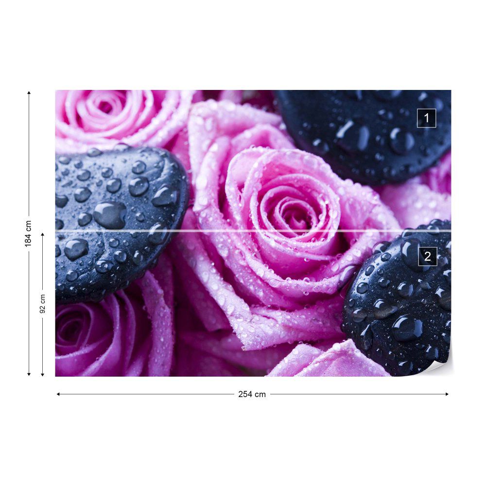 Fototapeta GLIX - Spa Roses Flowers + lepidlo ZDARMA Papírová tapeta  - 254x184 cm - GLIX DECO s.r.o.