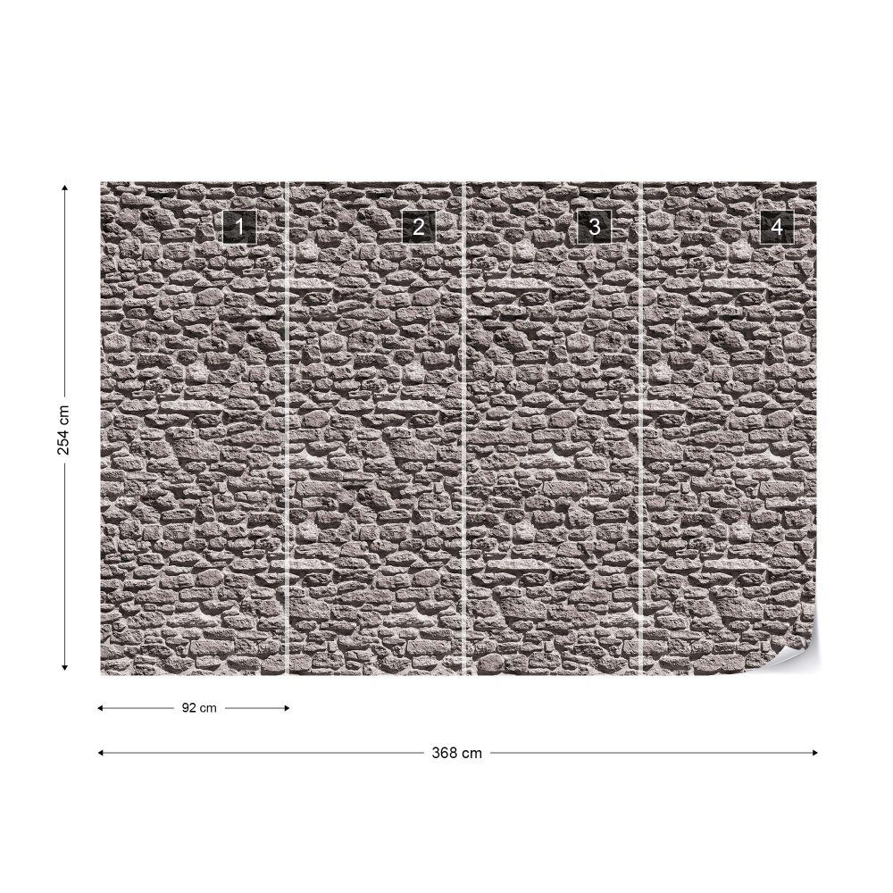 Fototapeta GLIX - Stone Wall Texture 3 + lepidlo ZDARMA Papírová tapeta  - 368x254 cm - GLIX DECO s.r.o.