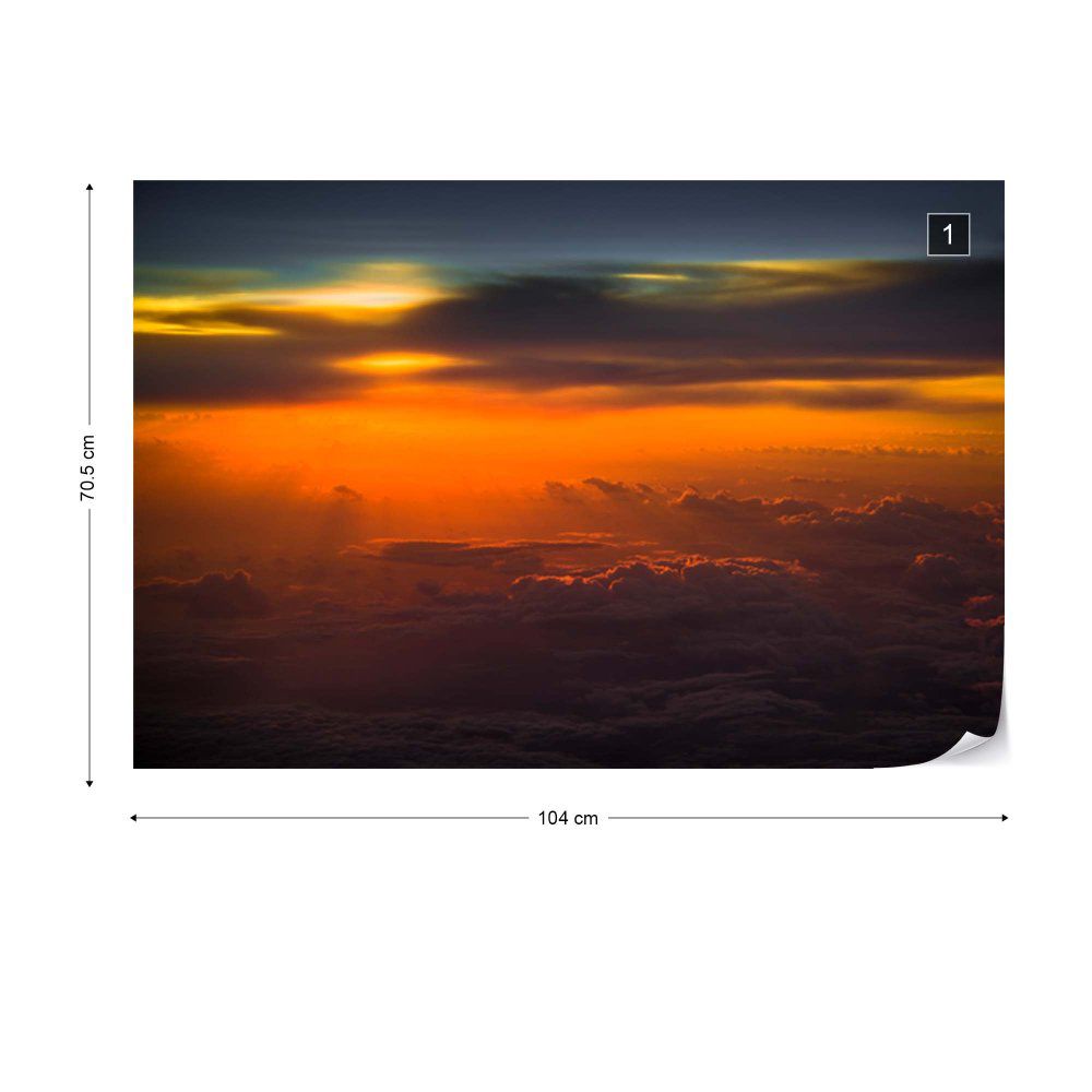 Fototapeta GLIX - Sunset Over Sky + lepidlo ZDARMA Vliesová tapeta  - 104x70 cm - GLIX DECO s.r.o.