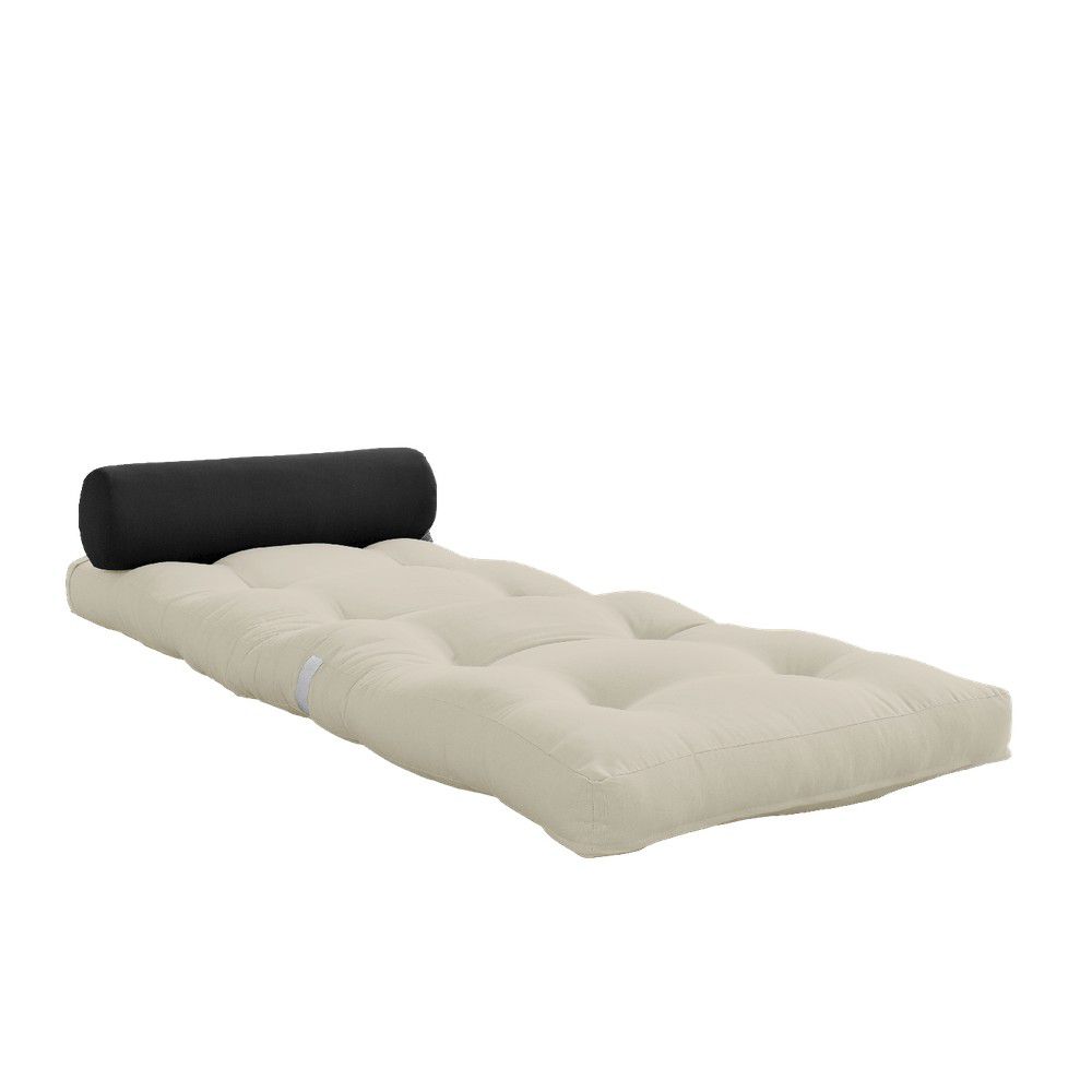 Šedobéžová futonová matrace 70x200 cm Wrap Beige/Dark Grey – Karup Design - Bonami.cz