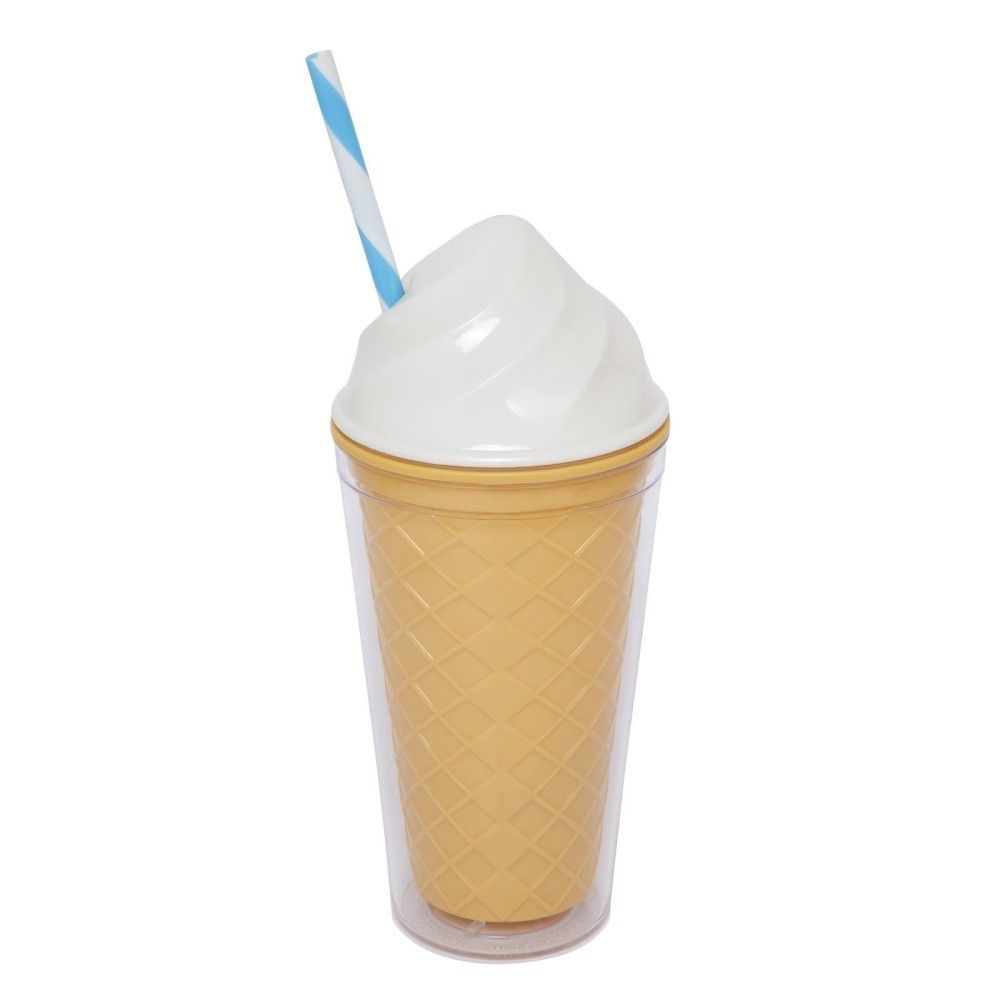 Bílý dvoustěnný kelímek Sunnylife Ice Cream, 470 ml - Bonami.cz