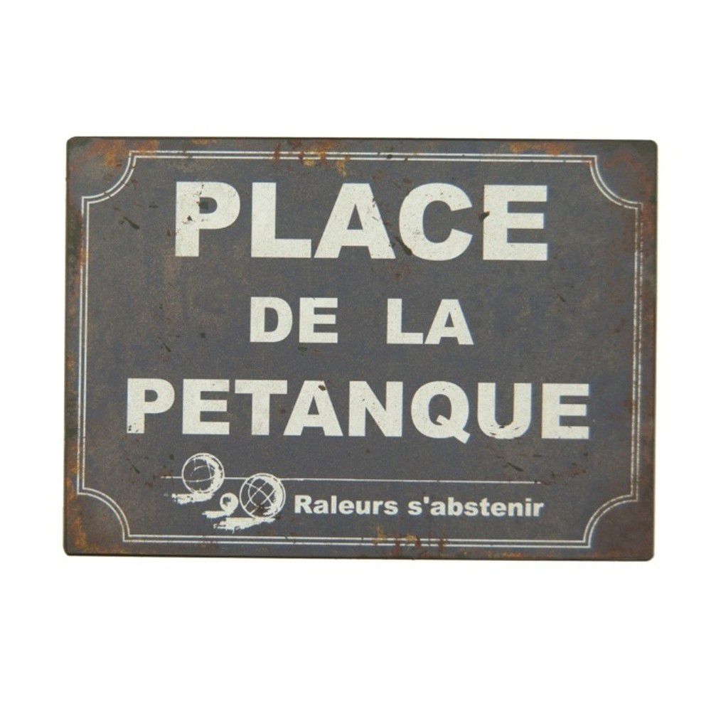 Plechová cedule Antic Line Place De La Pétangue - Bonami.cz