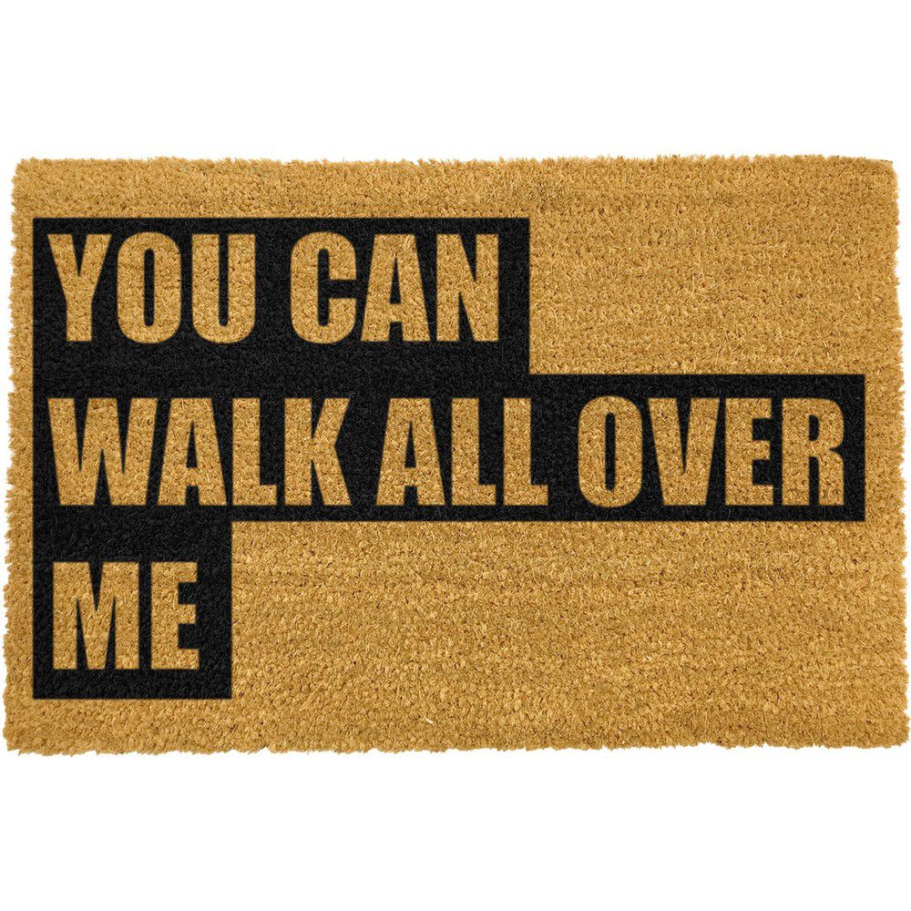 Rohožka z přírodního kokosového vlákna Artsy Doormats Walk All Over Me, 40 x 60 cm - Bonami.cz