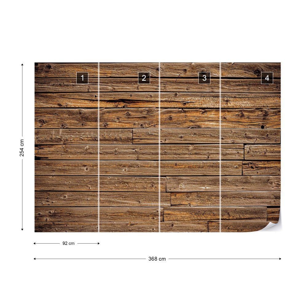 Fototapeta GLIX - Wood Planks 5 + lepidlo ZDARMA Papírová tapeta  - 368x254 cm - GLIX DECO s.r.o.