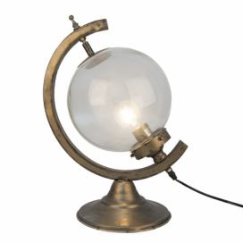 Kovová stolní lampa Bronze Gold - 36*25*49 cm E27/1 Clayre & Eef