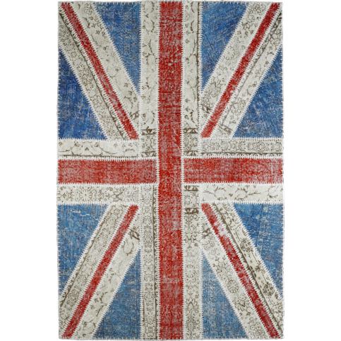 Obsession koberce Ručně tkaný kusový koberec Spirit | britská vlajka Rozměry koberců: 120x170cm MK81 - Veselá Žena.cz