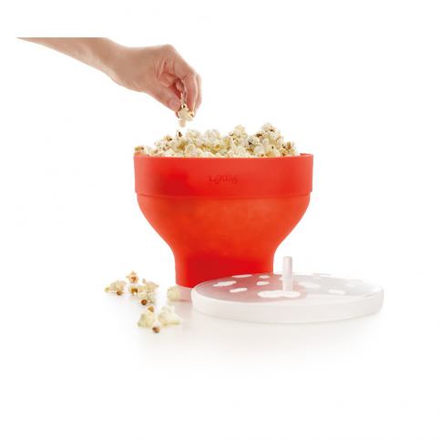 Oranžová silikonová miska na přípravu popcornu Lékué Popcorn - Bonami.cz