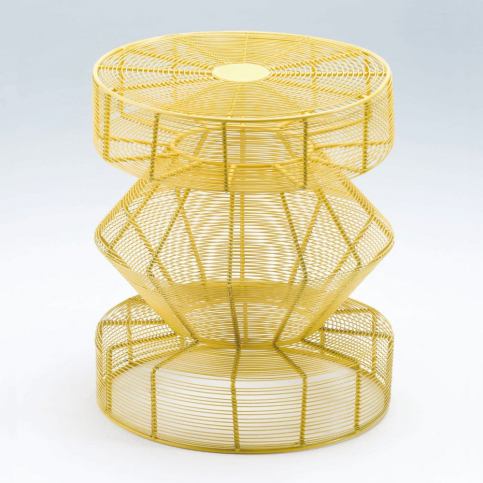 Žlutá stolička Thain Natura, výška 50 cm - Bonami.cz