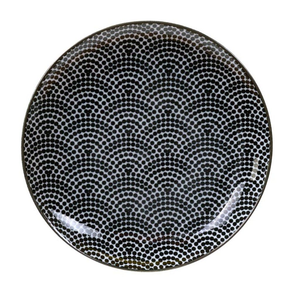 Černo-bílý talíř Tokyo Design Studio Nippon Dots, ø 16 cm - Bonami.cz