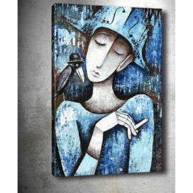 Obraz Tablo Center Girl With Cigarette, 40 x 60 cm Bonami.cz