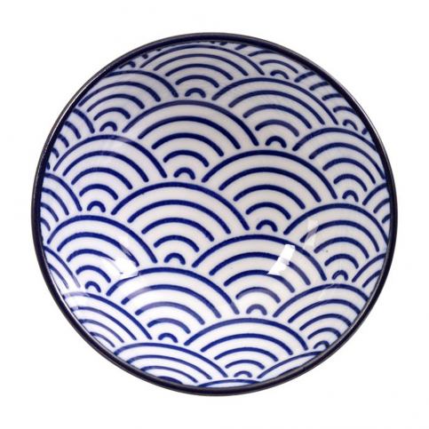 Modro-bílý talíř Tokyo Design Studio Nippon Wave, ø 9,5 cm - Bonami.cz