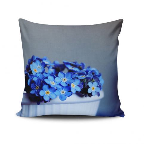 Polštář s příměsí bavlny Cushion Love Azul Gris, 45 x 45 cm - Bonami.cz
