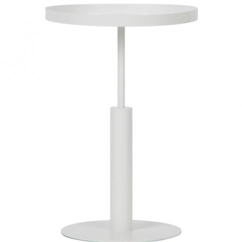 Odkládací stolek Precious Ø 40 cm, bílá - Designovynabytek.cz