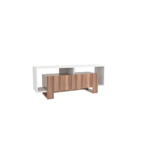 Dřevěný TV stolek Melville Ash, šířka 120 cm - Bonami.cz