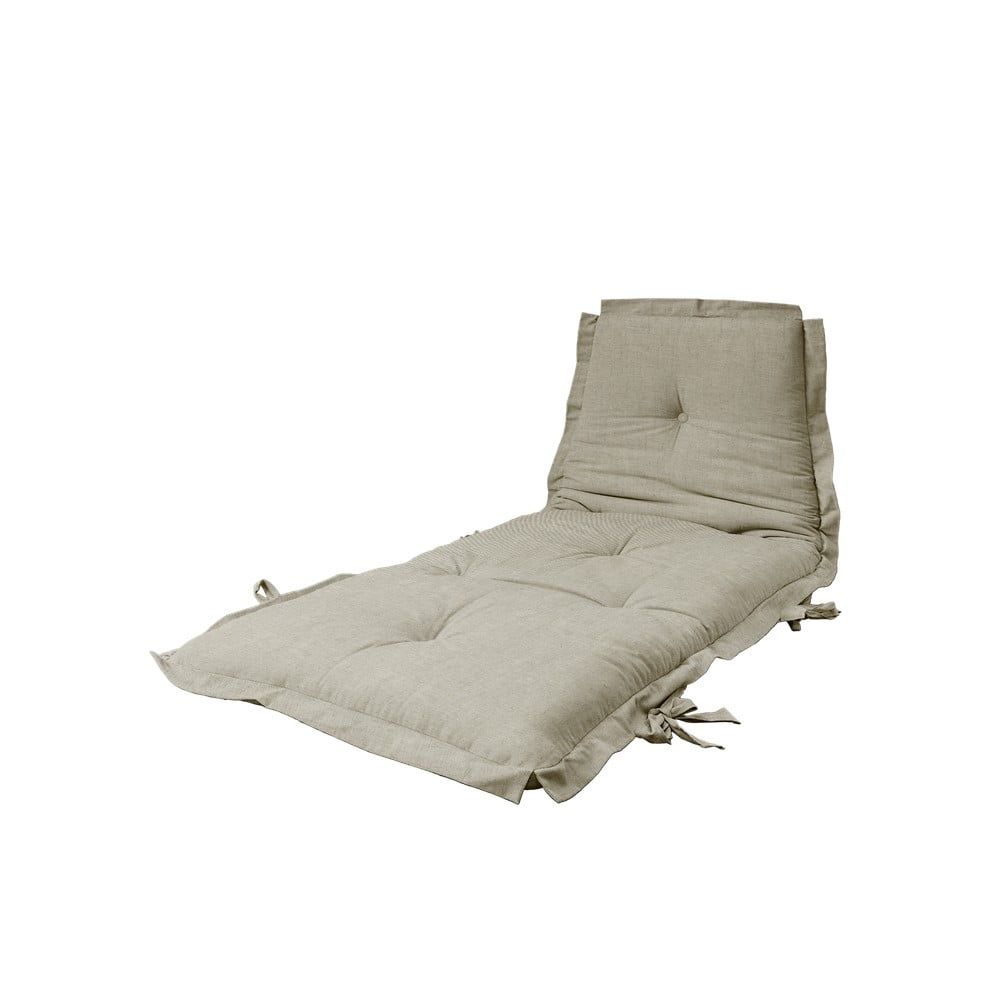 Variabilní futon Karup Design Sit & Sleep Linen Beige, 80 x 200 cm - Bonami.cz