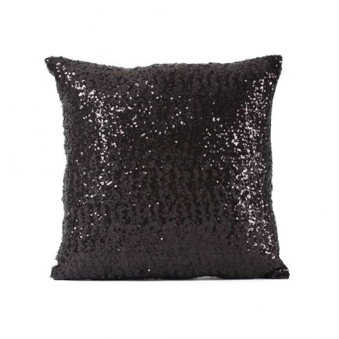 Černý povlak na polštář s flitry Minimalist Cushion Covers, 40 x 40 cm - Bonami.cz