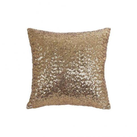 Povlak na polštář s flitry ve zlaté barvě Minimalist Cushion Covers, 45 x 45 cm - Bonami.cz