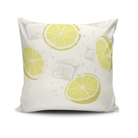 Povlak na polštář s příměsí bavlny Cushion Love Lemons, 45 x 45 cm - Bonami.cz