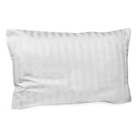 AKCE Povlak na polštář Atlas Grádl bílý česaná bavlna II. jakost Rozměr polštáře: 65 x 90 cm - Výprodej Povlečení