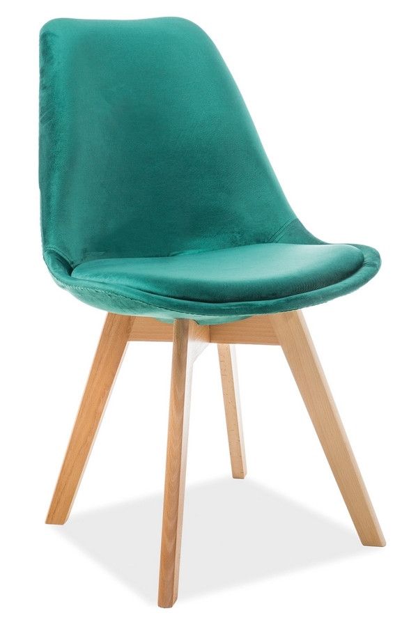 Jídelní židle Dior Velvet zelená  - ATAN Nábytek