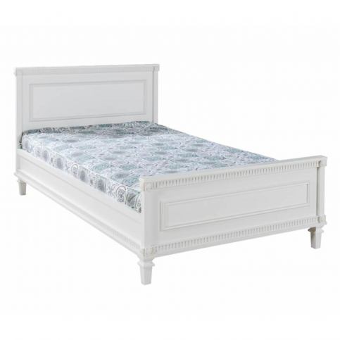 Bílá dětská postel 100x200 v rustikálním stylu Hazeran - Nábytek aldo - NE