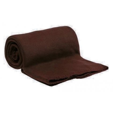 Fleecová deka tmavě hnědá - Výprodej Povlečení