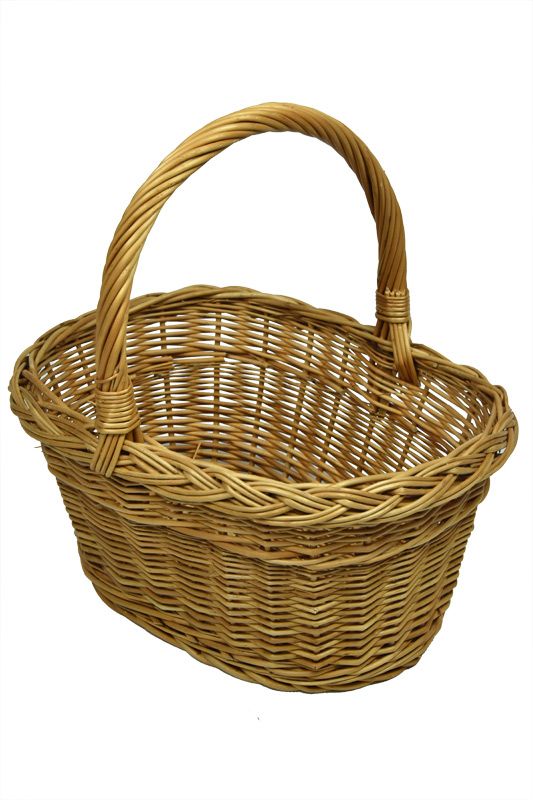 Vingo Hranatý proutěný košík na nákup Rozměry (cm): 28x34, v. 37 - Vingo
