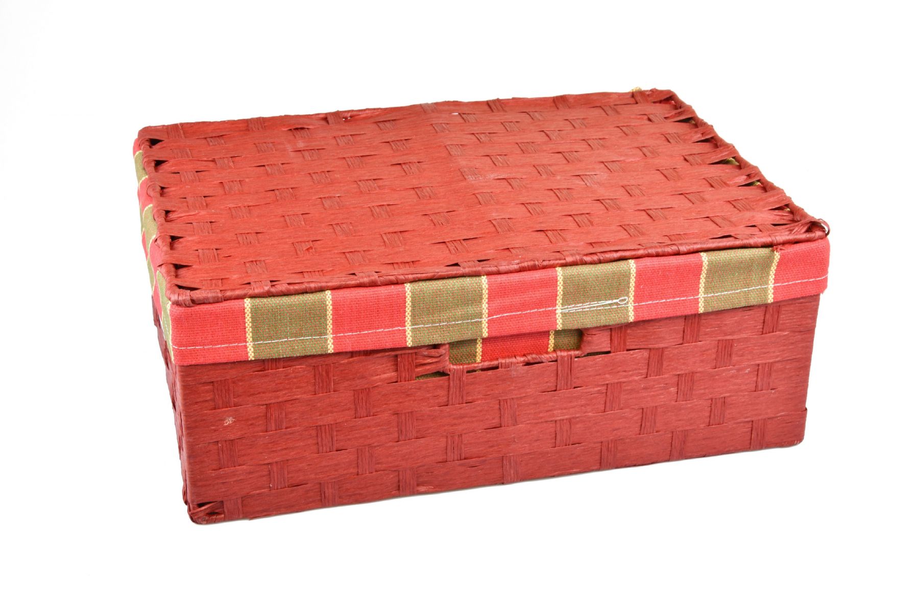 Vingo Úložný box s víkem červený Rozměry (cm): 40x27, v. 15 - Vingo