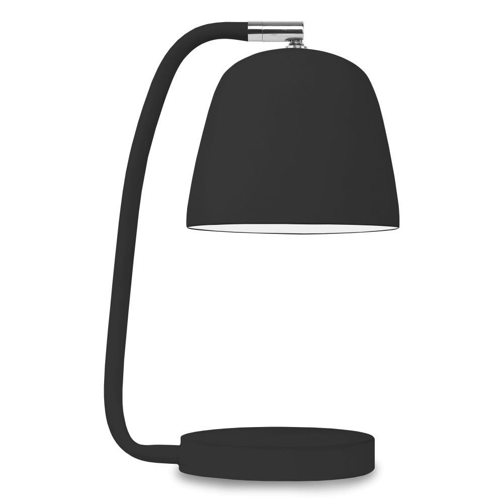 Černá stolní lampa s kovovým stínidlem (výška 28 cm) Newport – it\'s about RoMi - Bonami.cz