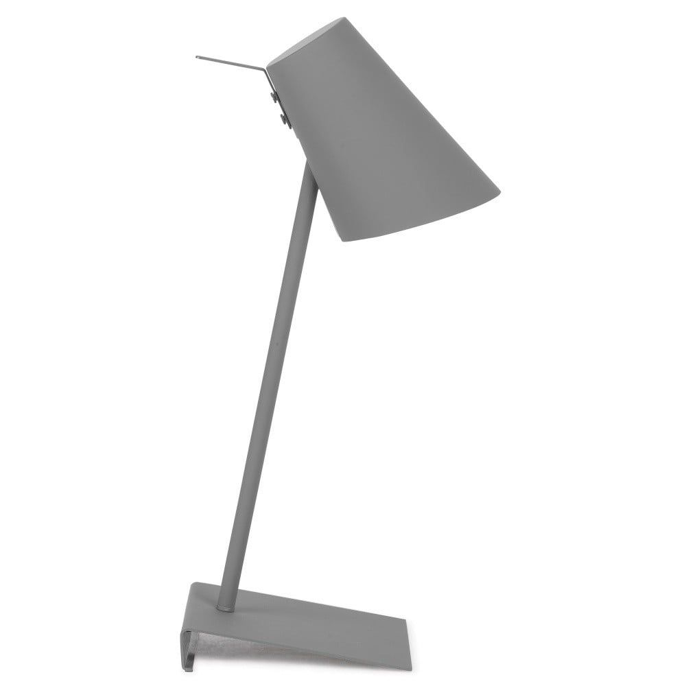 Šedá stolní lampa s kovovým stínidlem (výška 54 cm) Cardiff – it\'s about RoMi - Bonami.cz