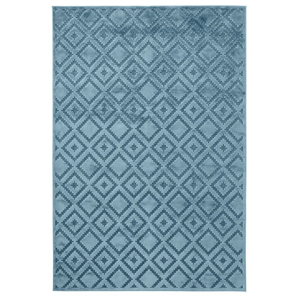 Modrý koberec z viskózy Mint Rugs Iris, 80 x 125 cm - Bonami.cz