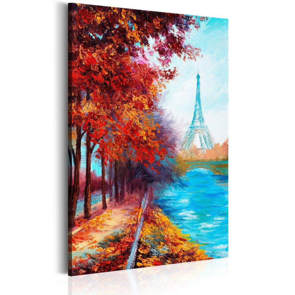 Bimago Ručně malovaný obraz - Autumnal Paris 60x40cm - GLIX DECO s.r.o.