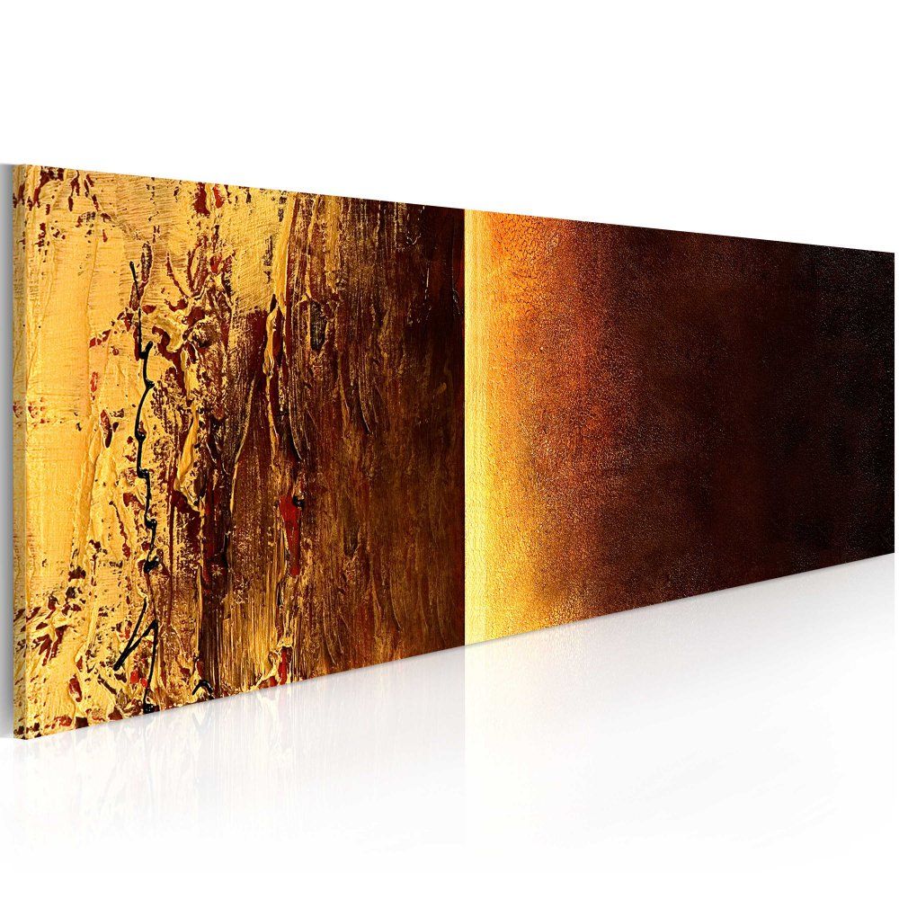 Bimago Ručně malovaný obraz - Two textures 100x40 cm - GLIX DECO s.r.o.