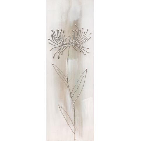Falc Ručně malovaný obraz - Sněžný květ 2, 30x90 cm - GLIX DECO s.r.o.