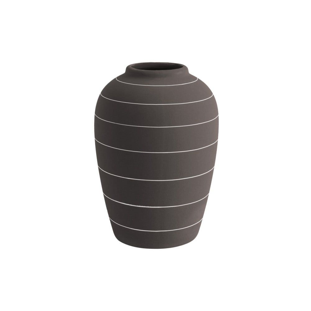 Tmavě hnědá keramická váza PT LIVING Terra, ⌀ 13 cm - Bonami.cz