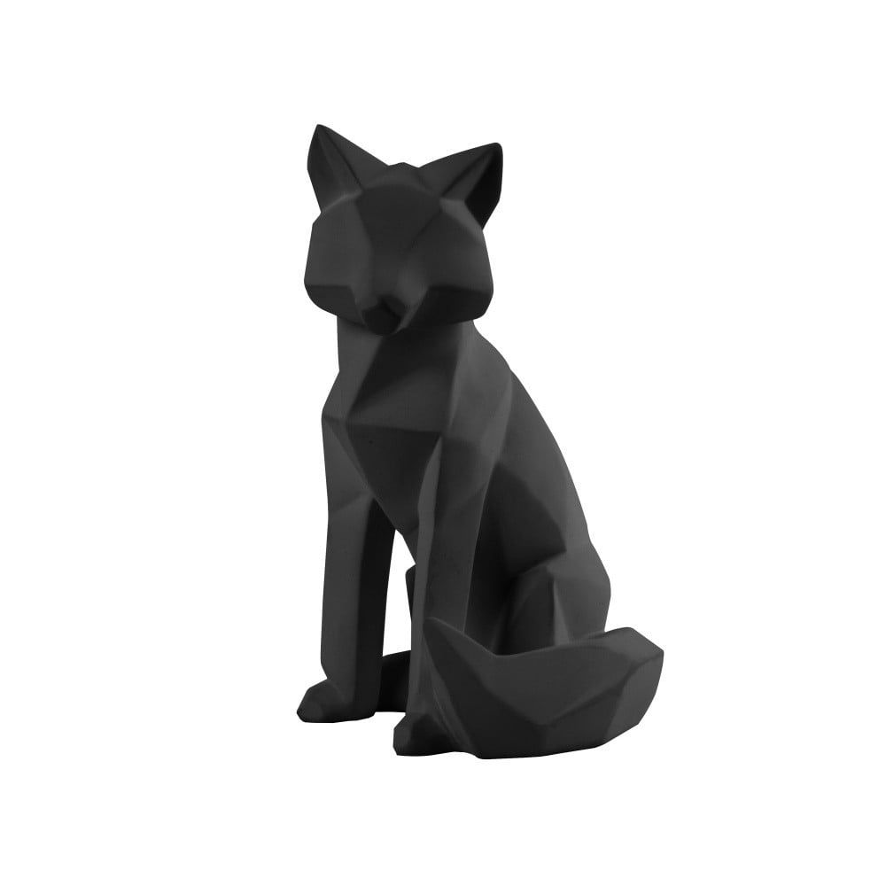 Matně černá soška PT LIVING Origami Fox, výška 26 cm - Bonami.cz