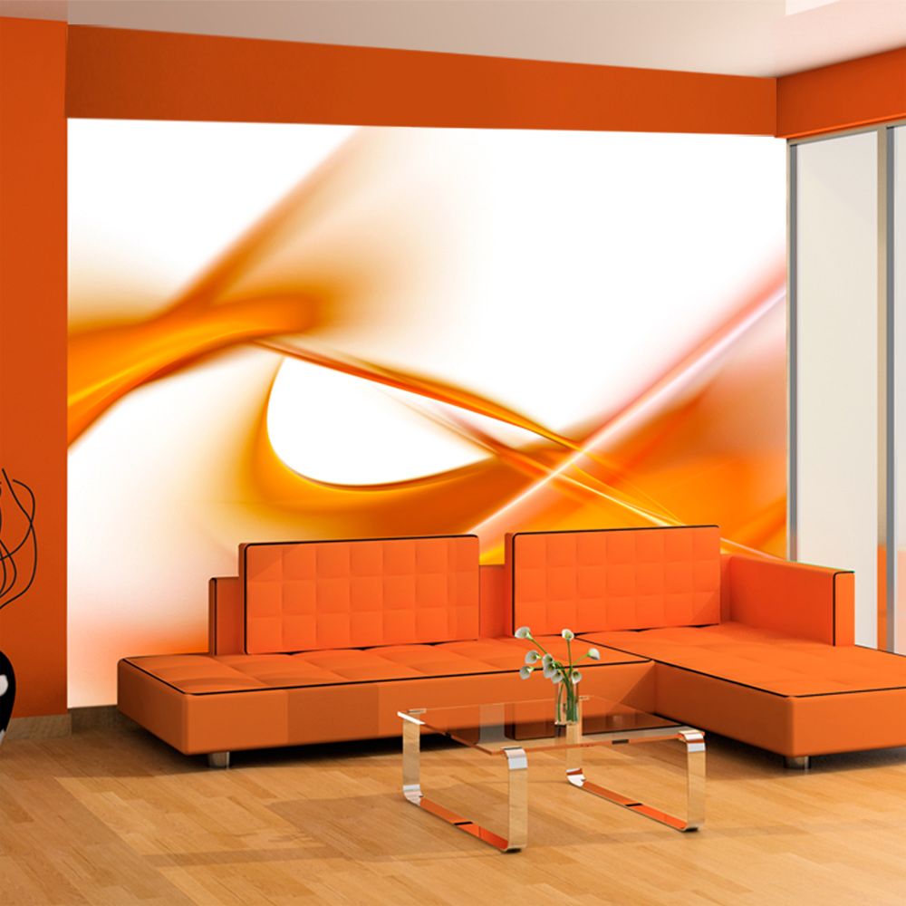 Fototapeta Bimago - abstrakce - oranžový + lepidlo zdarma 450x270  cm - GLIX DECO s.r.o.